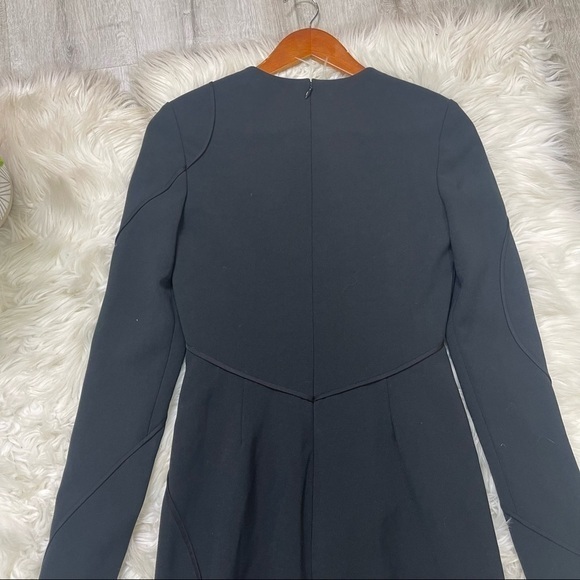 Alexander Wang Black Long Sleeves Bodycon Silk Lined Dress - Picture 12 of 15